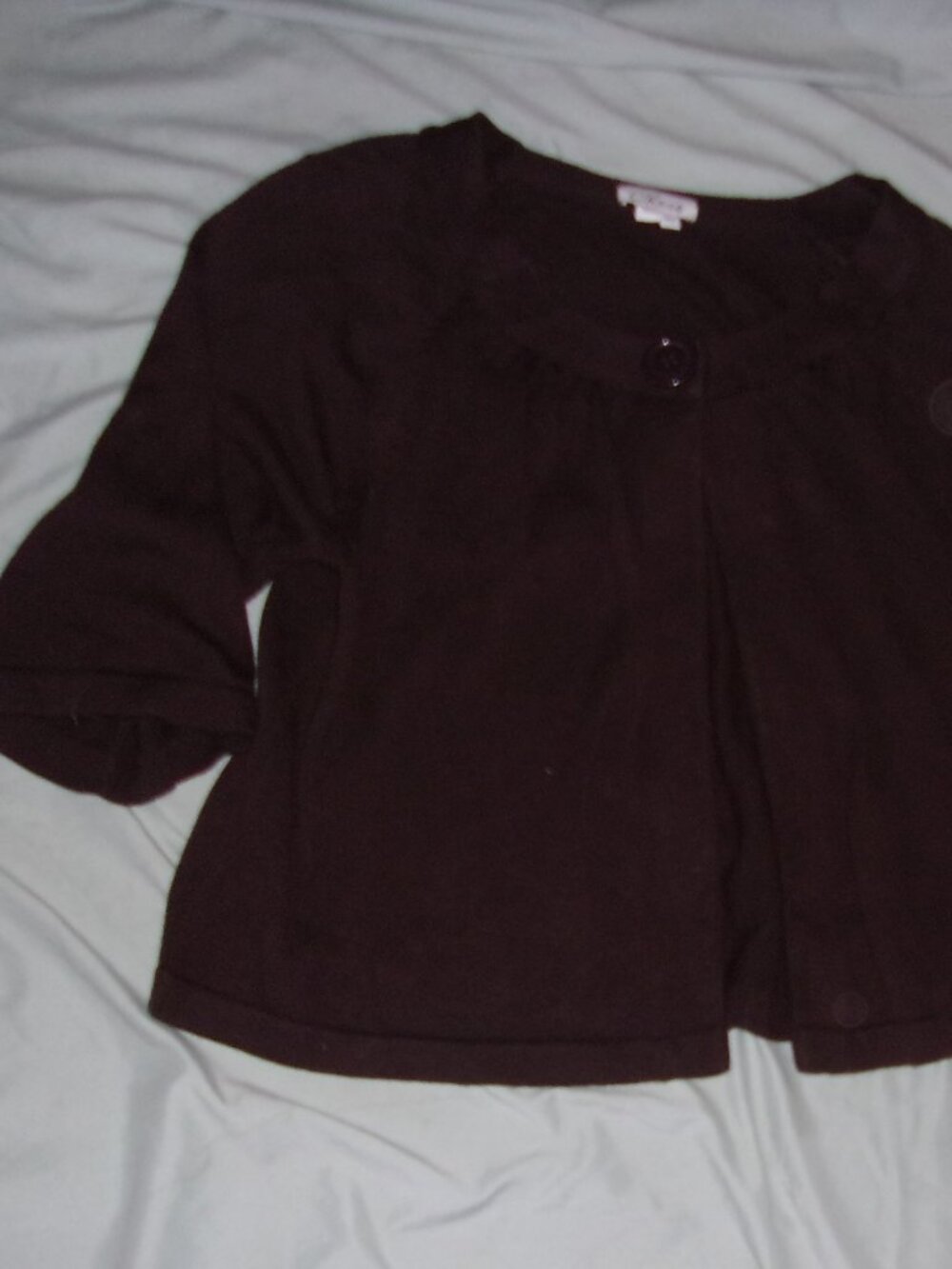 knit size extra large womens sweater xl cardigan brown coverup